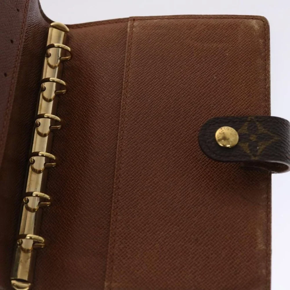 LOUIS VUITTON Monogram Agenda PM Day Planner Cover LV Auth